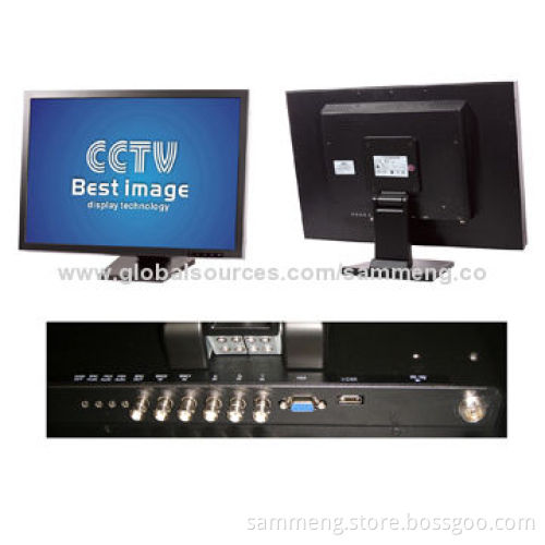 24-inch CCTV HD Monitors with Plenty Interface, 1,920 x 1,200-pixel Resolution